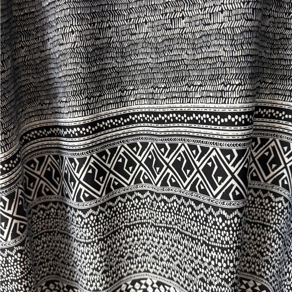 Melanie Lyne Maxi Skirt L Black White - Picture 2 of 3